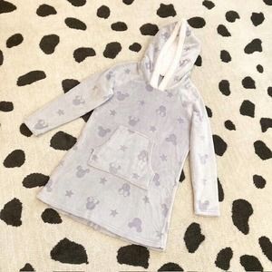 NWT Women's Small Disney Minnie Mickey Mouse Fleece Sherpa Hooded Lounger Robe